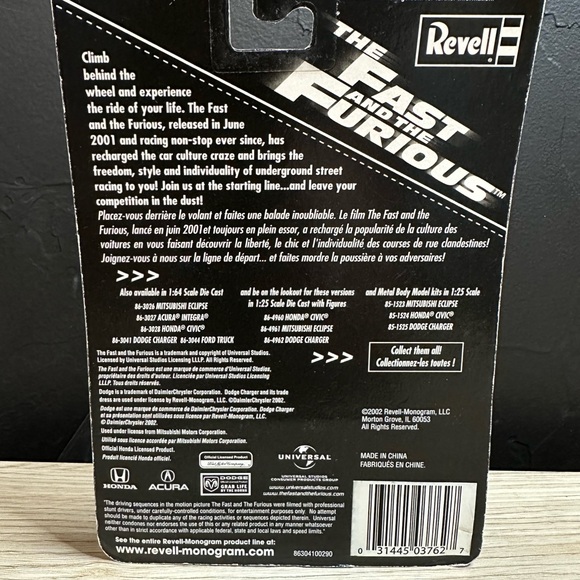 Revell The Fast and the Furious Dodge Charger 2002 Issue #115 1:64 scale black - Picture 4 of 4